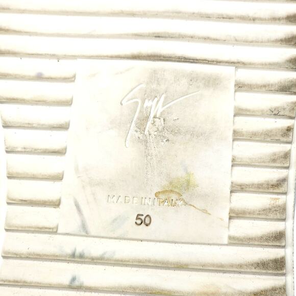 Giuseppe Zanotti Frankie Low-Top Leather Sneakers US 17 EU 50 - $650 - Picture 6 of 6